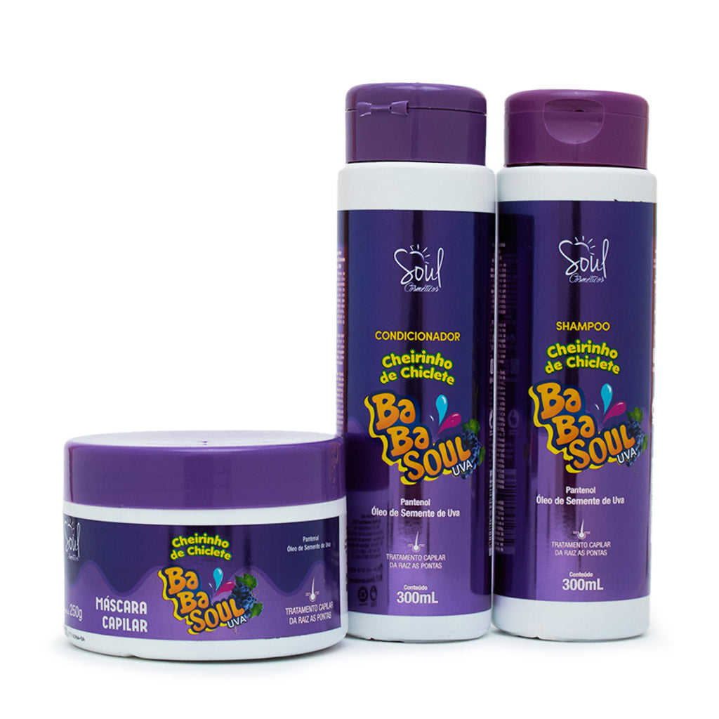 Kit Capilar Cheirinho de Chiclete de Uva